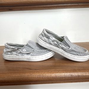 Sperry Toddler Shark Sneakers, size 8.